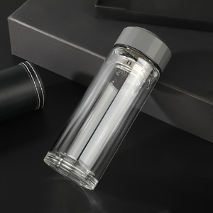 Double Wall High Borosilicate Glass Tea Cup With Infuser For Office And Business Gifts - Product Image 2