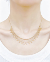 Collar de Oro Sólido de 18K AU750 para Mujer, Cadena Delicada Ajustable para Clavícula, Múltiples Estilos, Joyería Fina Personalizable, Regalo