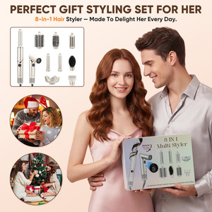 Hair Styler 8 in 1 multifunzione ad alta velocità Set Secador De Cabelo Hair Styling Multi Styler bigodino ionico asciugacapelli - Product Image 4