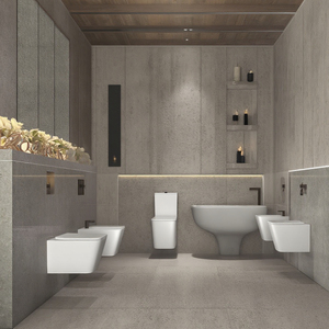 Australia marca de agua moderna de una pieza de porcelana Wc montaje en pared Hotel inodoro en <span class=keywords><strong>cisterna</strong></span> de pared - Product Image 2
