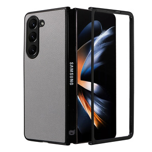 Estuche rígido de plástico con patrón de Lichee Delgado, funda protectora de cuero anticaída antichoque para <span class=keywords><strong>Samsung</strong></span> Galaxy Z Fold 6 - Product Image 6