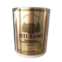 Etiqueta de Vino Privada Personalizada con Lámina Dorada en Relieve, Adhesiva, Impermeable, Ecológica, Anti-Falsificación, Sensible al Calor y Resistente a los Rayos UV