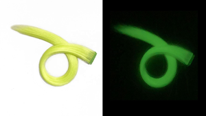 Tóc giả thẳng phát sáng trong bóng tối 20 inch, nhiều màu sắc, chất liệu tổng hợp, kẹp tóc 1 chiếc dành cho nữ - Product Image 6