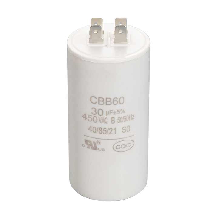 High quality 2-Wired 30uF 450VAC 50/60Hz CBB60 Motor Run Capacitor ...