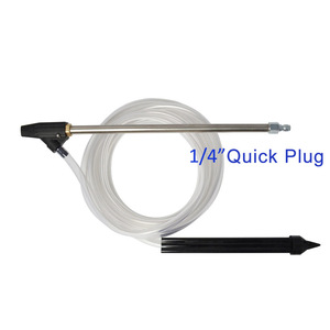 Pistola de agua de alta presión de 46 cm con manguera de 3 m y boquilla ajustable para lavado de autos, desengrasado y limpieza ligera - Product Image 5