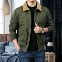 Veste d'hiver pour homme tendance personnalisée, veste décontractée multi-poches, veste en coton amincissante et chaude pour homme