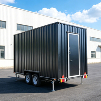 Camion-restaurant conteneurisé 2026 entièrement équipé, remorque de cuisine mobile, restaurant préfabriqué pour burgers, pizzas, café et grillades