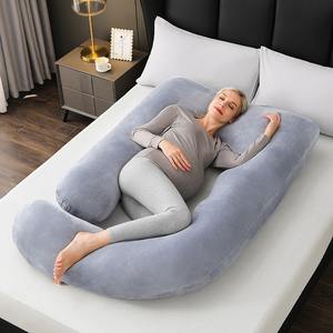 Oreiller en U pour la <span class=keywords><strong>grossesse</strong></span> et la maternité, pour dormir sur le côté et soutenir la taille, oreiller transfrontalier pour Aliexpress - Product Image 4
