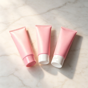 En Stock Tubo Cosmético Flexible de 100g, Color Rosa Mate, Envase para Cuidado de la Piel, Tubo para Crema de Ojos, Loción, Logotipo y Caja Personalizados - Product Image 2