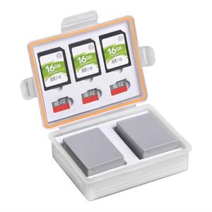 Новый многофункциональный водонепроницаемый контейнер для хранения батарей BATMAX для фотоаппарата Fuji NP-W126 Canon NB-2L NB-10L Аккумулятор для камеры + 3 SD-карты + 3 TF-карты - Product Image 2