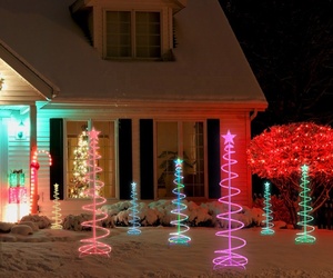 5ft 6ft <span class=keywords><strong>LED</strong></span> albero di natale corda luce Timer e telecomando USB 4 piedi RGB albero illuminato - Product Image 3