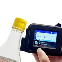 Code QR, numéro de série, date d'expiration de 12,7 mm pour bouteille en PET, imprimante à jet d'encre portable à séchage rapide, encre à solvant, petite imprimante à jet d'encre manuelle