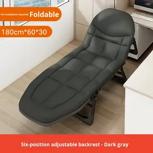 Lit pliant individuel en métal pour extérieur, plage, bureau, pause déjeuner, sommeil, <span class=keywords><strong>accompagnement</strong></span> hospitalier, personnes âgées, femmes enceintes, animaux de compagnie - Product Image 2