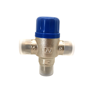 Robinet mélangeur thermostatique en laiton Alahot pour contrôle de la température de l'eau des lavabos, vanne de mélange thermostatique OEM - Product Image 1