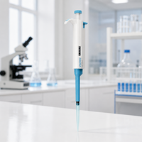 Pipette de laboratoire à volume réglable haute précision Vishow 0,5-10 µl monocanal