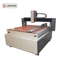 Routeur CNC de bureau LT-1212 avec dispositif rotatif, machine CNC 4 axes pour bois rond, fraiseuse CNC 3D avec table à rainures en T