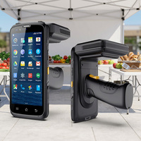 Lector RFID LF 125K, Escáner Portátil Android 15 de 5.72 Pulgadas, Lector de Tarjetas FDX-B/HDX, Material ABS, Control de Acceso, 64GB+4GB