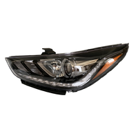 Phare LED 12V de haute qualité pour Hyundai ACCENT 2018-2022, lentilles noires et jaunes, installation facile, matériau ABS+verre