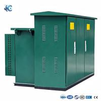 Transformateur combiné de type américain ZGS, 630 KVA, substation combinée immergée dans l'huile pour extérieur, personnalisable