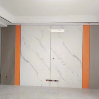 Prix de gros 4x8, feuille de marbre PVC brillante de haute qualité 1220*2440mm*3mm pour la décoration murale