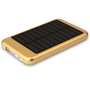Best-seller <span class=keywords><strong>2020</strong></span>/2021 OEM LOGO slim 5000mah solar powerbank chargeurs portables golden profit electronics - Product Image 5