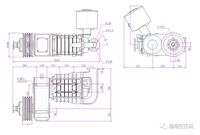 Modèle HYCW-10/2, 1 cylindre avec un débit de 10 mètres cubes par minute, compresseur d'air de déchargement en ciment suspendu de marque Bohai