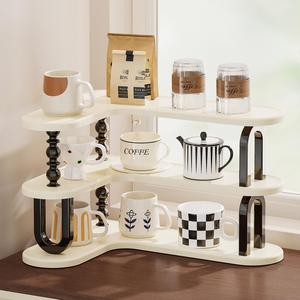 Plastic Water <b>Cup</b> Rack Office Home <b>Large</b> Capacity <b>Cup</b> Storage Rack High-end Light Luxury Coffee Multi-layer <b>Cup</b> Holder - Product Image 1