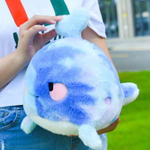 Fabricant de peluches, oreiller en peluche en forme de baleine personnalisé, animal en peluche doux pour la chambre à coucher, la crèche et les cadeaux - Product Image 3