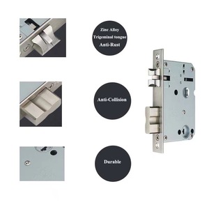 Qleung 5050 Interior Door <b>Lock</b> Body Single Bolt Smart <b>Lock</b> With Fingerprint And Password Function - Product Image 5