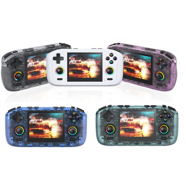 New Model R35H Gaming Console 3.5 Inch IPS Screen Linux System Portable Classic Handheld Game Console for Psp