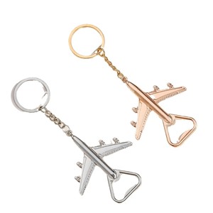 Bán Buôn Sáng Tạo Retro Thân Thiện Với Môi Đám Cưới Thép Không Gỉ Máy Bay Keychain Bia Mở Chai Corkscrews Mở - Product Image 1