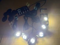 Nuevo Kit de Luces Estroboscópicas Ocultas de 6 LED, Luz de Advertencia de Emergencia de 12V, Luz de Seguridad para Vehículos, Camiones, Remolques y Construcción
