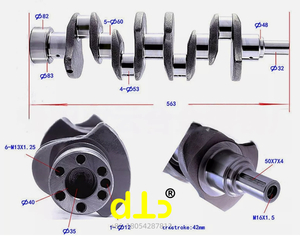 Nuevo Cigüeñal 5-12310-188-0 5123101880 para Motor Isuzu C190 para Maquinaria de Construcción - Product Image 4