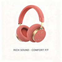 Casque sans fil, casque ANC avec réduction de bruit et micro pour avion et bureau