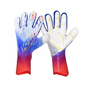 Gants de gardien de but en caoutchouc pour hommes, antidérapants, imperméables, à doigts complets, personnalisables, pour l'entraînement de football et les sports, vente en gros fabricant - Product Image 1