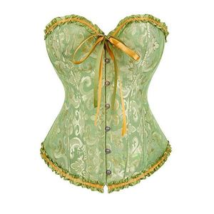 Kostum bordir korset Gotik gaun korset atas dengan rok Burlesque cospset wanita - Product Image 4