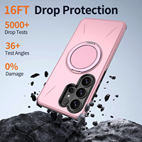 360 °   Funda Giratoria con Soporte para Teléfono Samsung S26 Ultra S25 FE S24 Plus S23 A05 A16 A17 A26 A27, Magnética y Anti-Caídas