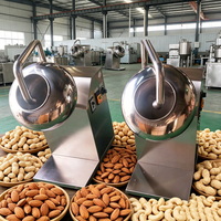Machine de Revêtement par Pulvérisation pour Petites Noix, Granulés, Particules de Sucre et Chocolat - Machine à Enrober les Noix et le Chocolat - Vente Chaude