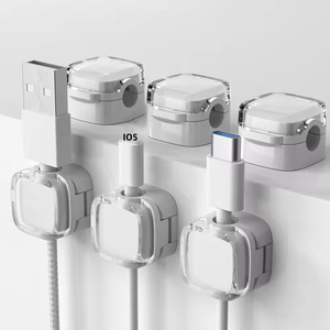 Organizadores de Cables Ajustables, Sujetadores de Cables Magnéticos de Plástico con Adhesivo Fuerte para Escritorio - Product Image 6