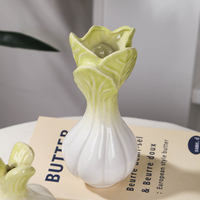 Vases végétaux créatifs en céramique Design minimaliste Art déco Ornements de maison pour table de mariage ou vase de sol