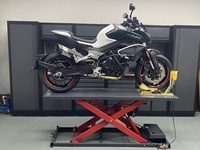 Cric hydraulique à ciseaux pour moto 1000 LBS - Table élévatrice stable pour moto et VTT en garage