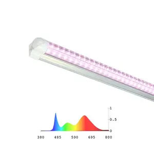 荧光植物生长幼苗双端t5 t8 4 ft 24w 42w 6400k蔬菜发光二极管生长灯