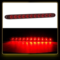 Barre de feux arrière LED rouge Newwind 11, 12V, étanche, feux de freinage, clignotants, feux de position arrière pour camion, bateau, camping-car