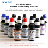 Analyseur portable multiparamètres de la qualité de l'eau pour l'aquaculture, les étangs à poissons, testeur de pH, nitrites, ammoniac, azote, oxygène dissous, fer