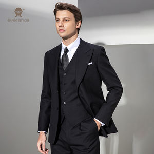 Итальянский стиль, британский крой, 100% шерсть, однобортный мужской костюм, деловой и формальный, высококачественный, для мужчин - Product Image 5