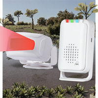 Sonnette de porte durable avec détection de mouvement PIR, rappel lumineux, système de sécurité domestique portable en ABS, portée de détection de 10 m, plusieurs fonctions