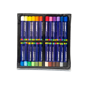 Ensemble de 24 couleurs variées de pastels doux géants à l'huile, OEM ODM personnalisable, conforme aux normes américaines - Product Image 2
