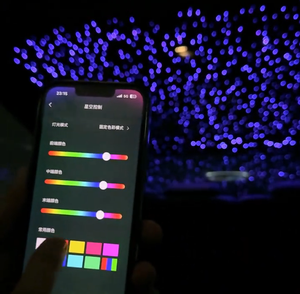 0.5mm Dynamic Symphony Colorful Starlight Headliner Meteor Toit ouvrant Starry Sky Car Contrôle d'écran d'origine pour <span class=keywords><strong>Mercedes</strong></span>-Benz G63 - Product Image 3