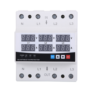 Protettore <span class=keywords><strong>di</strong></span> <span class=keywords><strong>Tensione</strong></span> Auto-riarmante 220V 100A Trifase, Limitatore <span class=keywords><strong>di</strong></span> Corrente AC Regolabile con 6 Display - Product Image 2