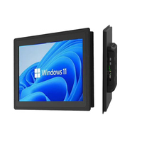 Ordinateur embarqué industriel personnalisé Panel PC tout-en-un sans ventilateur avec moniteur à écran tactile 10 points cadre en alliage d'aluminium
